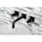 Kingston Brass KS6120DKL Two-Handle Wall Mount Bathroom Faucet, Matte Black KS6120DKL - alternate 5